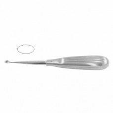 Schede Bone Curette Oval - Fig. 00 Stainless Steel, 17 cm - 6 3/4" Scoop Size 3.4 mm